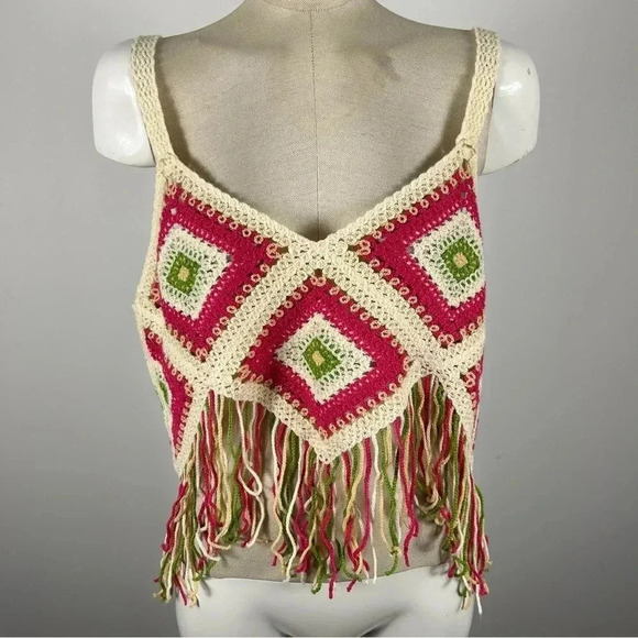 NWT New In  cropped crochet M/L - Picture 2 of 8